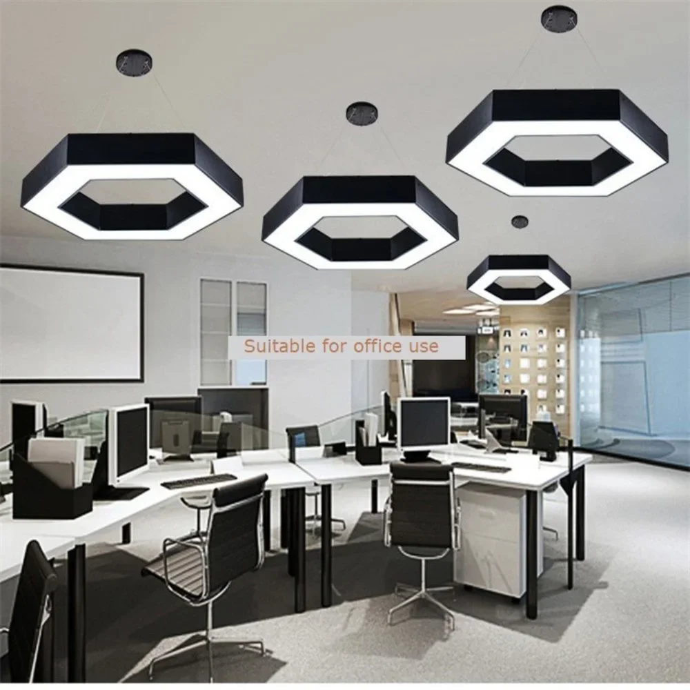 Hexagonal Chandelier - Ceiling Light - Pendant Light Contemporary Ceiling Lights